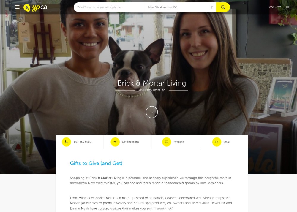 Screen shot of Neighbourhood Stories project