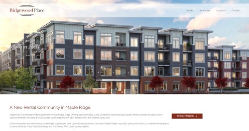 Ridgewood Place website screenshot